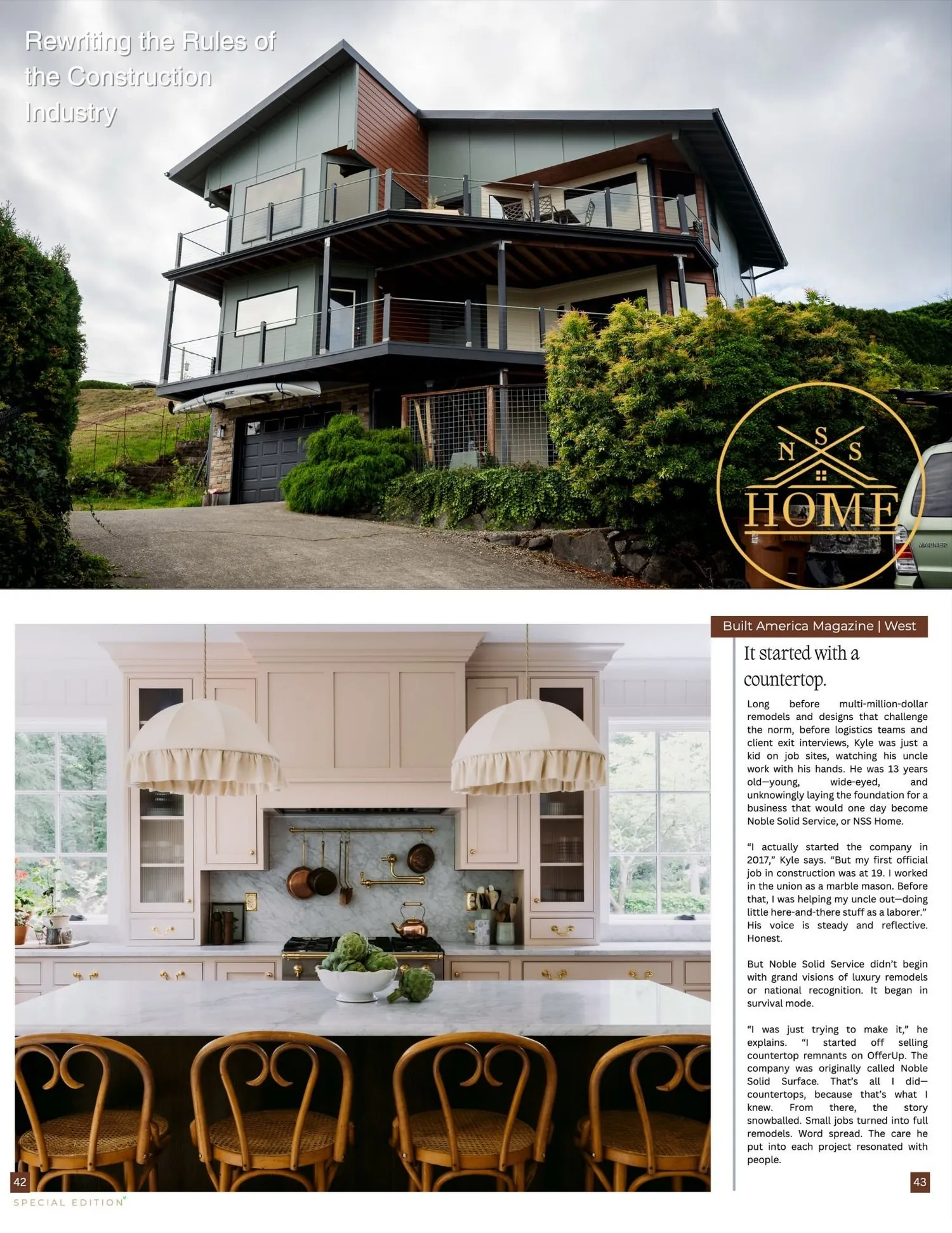 Photos featured in Built America Magazine.